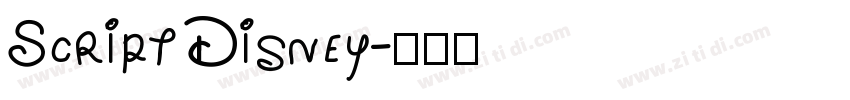 Script Disney字体转换